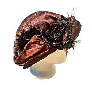 VTG- Rare find!  Dark Merlot Red VOGUL NEW YORK New York Hat